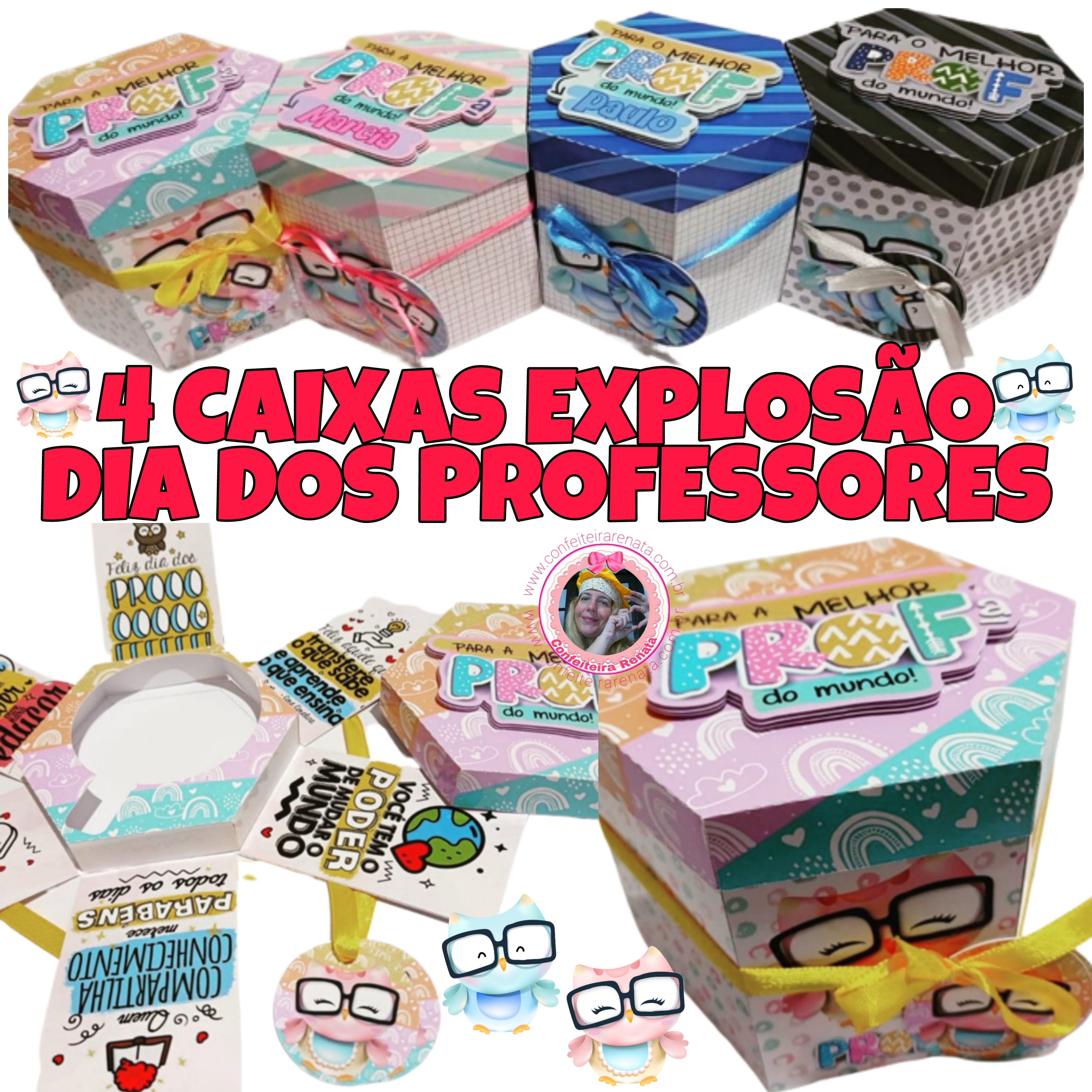 CÓDIGO 378 - 4 Cxs EXPLOSÃO DIA DOS PROF