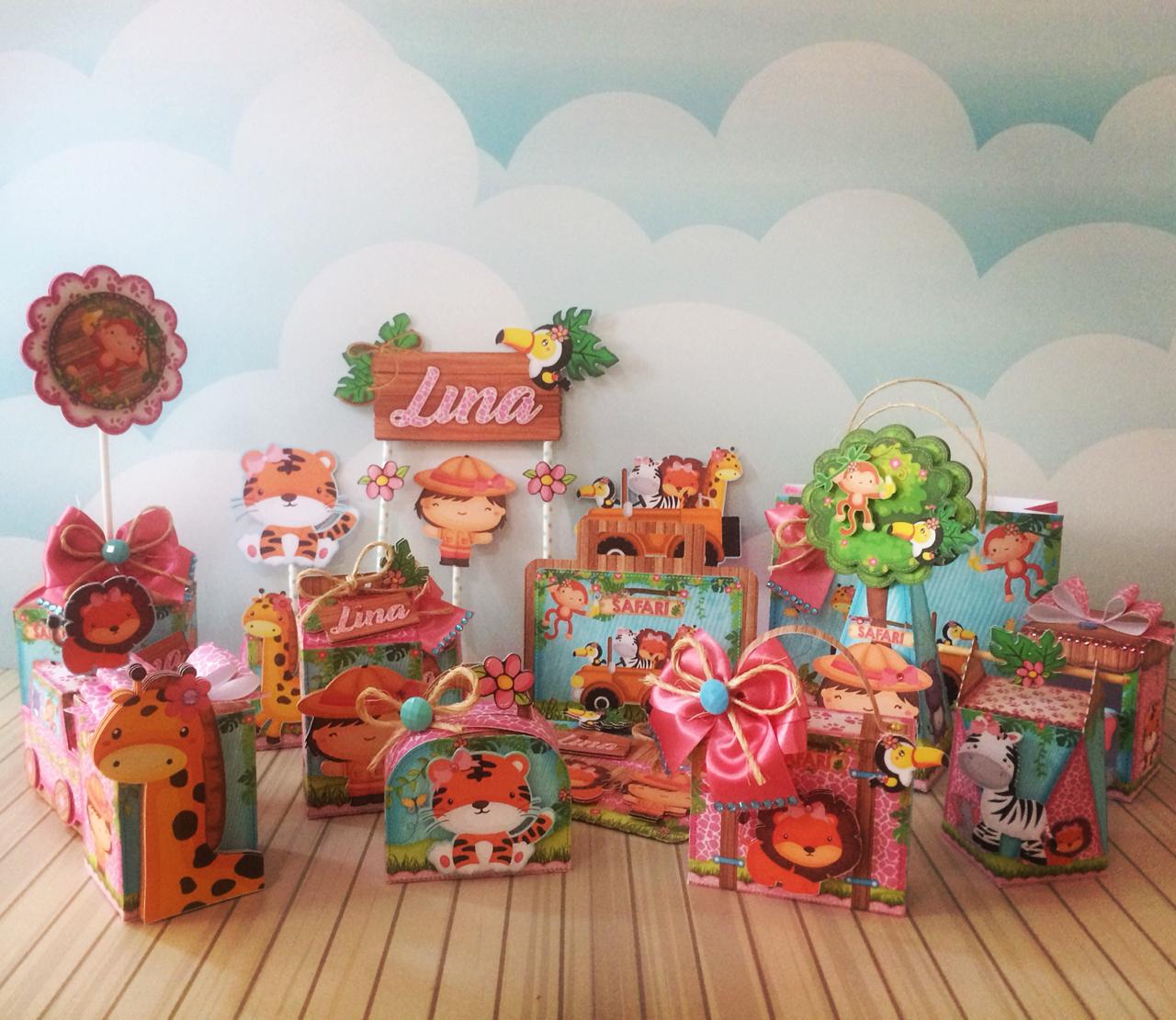 CÓDIGO 430 - KIT FESTA SAFARI MENINA