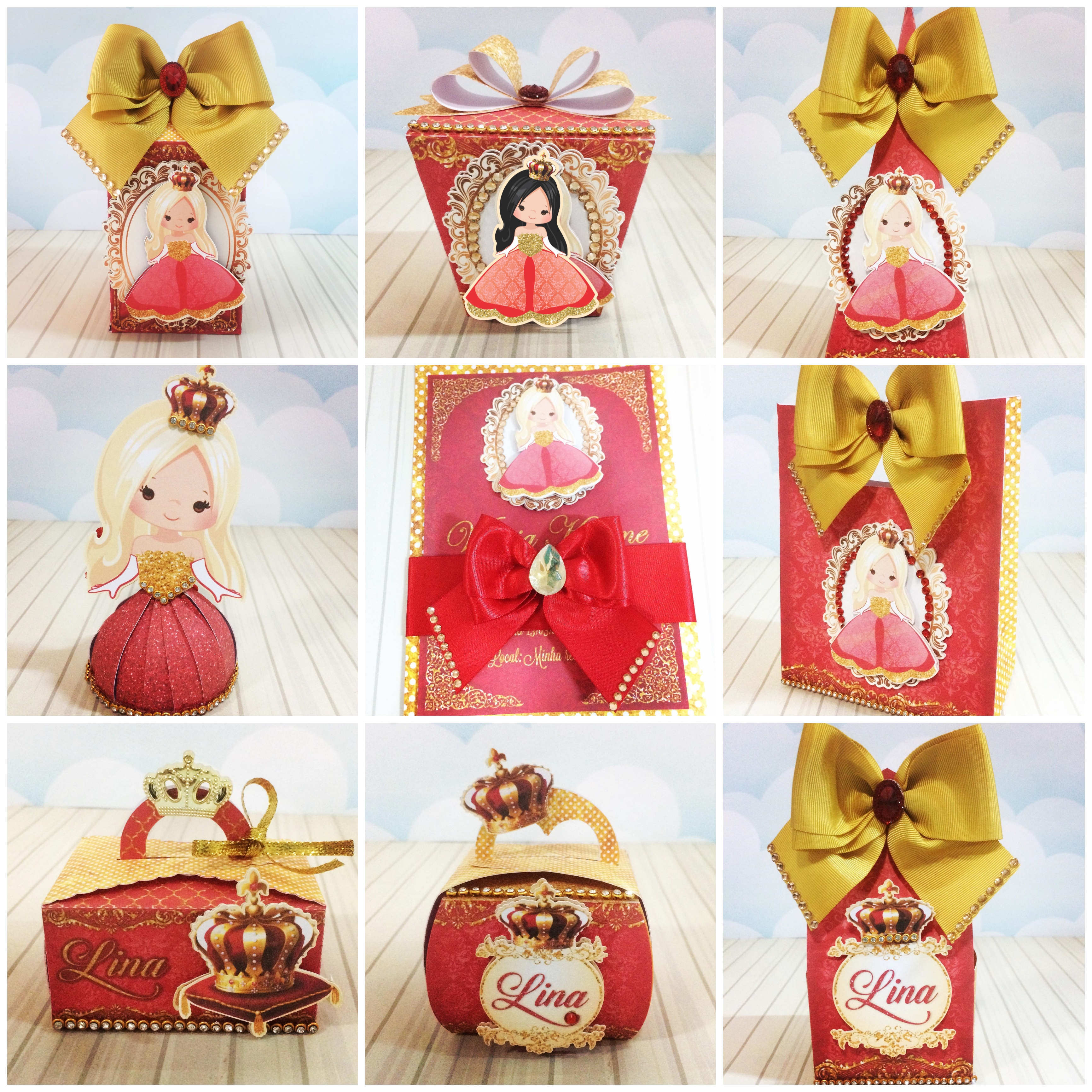 CÓDIGO 500 - KIT FESTA REALEZA VERMELHA