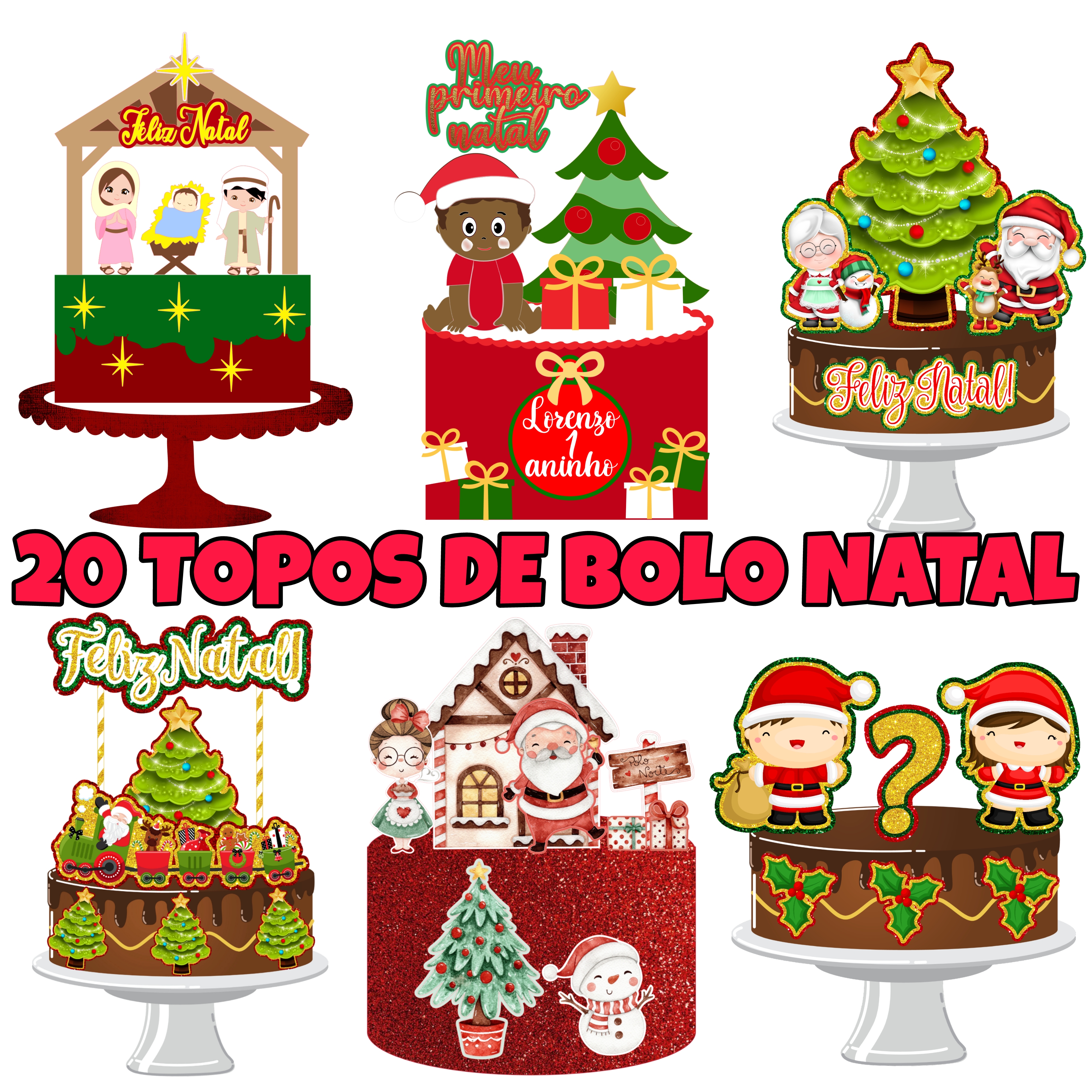 CÓDIGO 606 - TOPOS DE BOLO NATAL