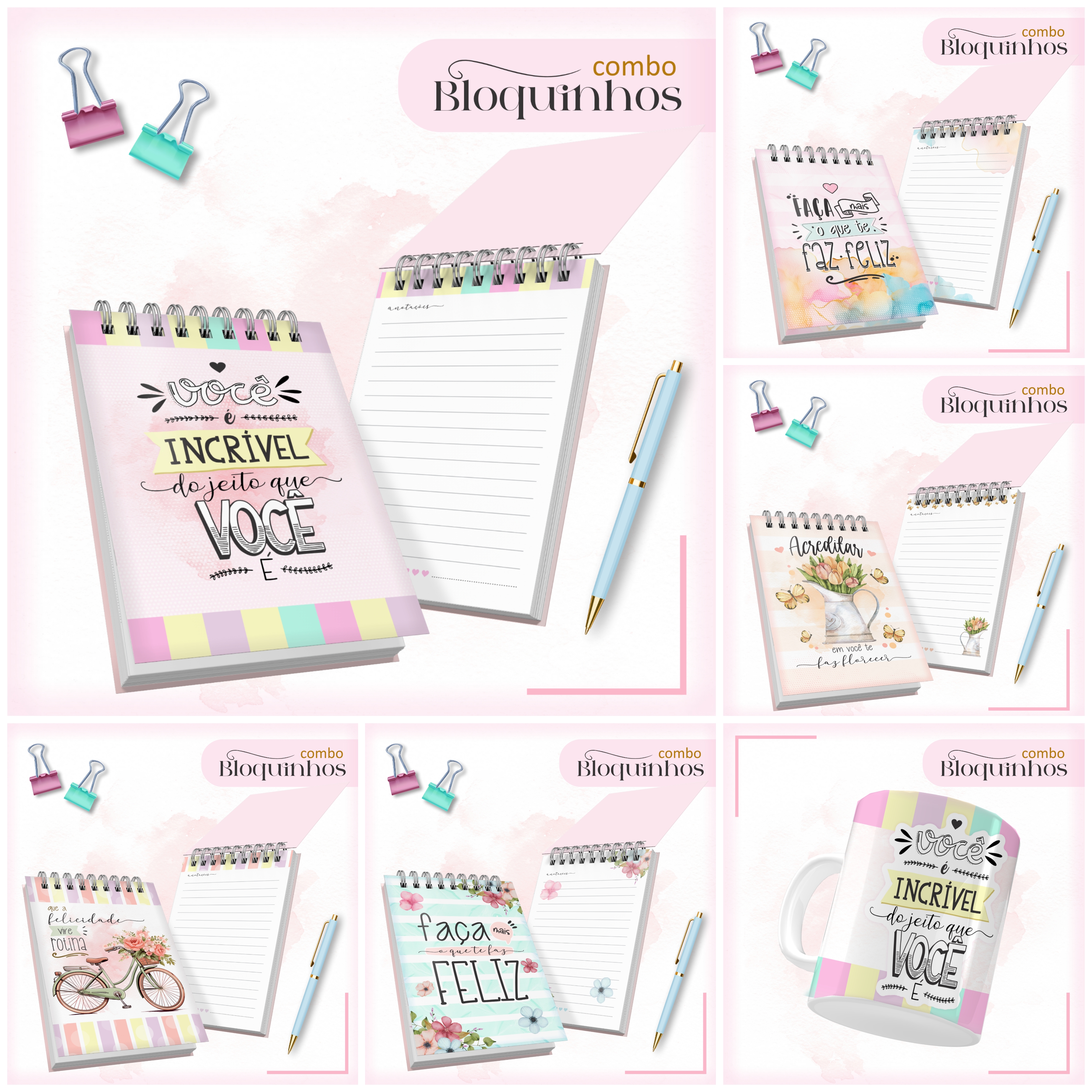 Código 655 - Combo Bloquinhos A6