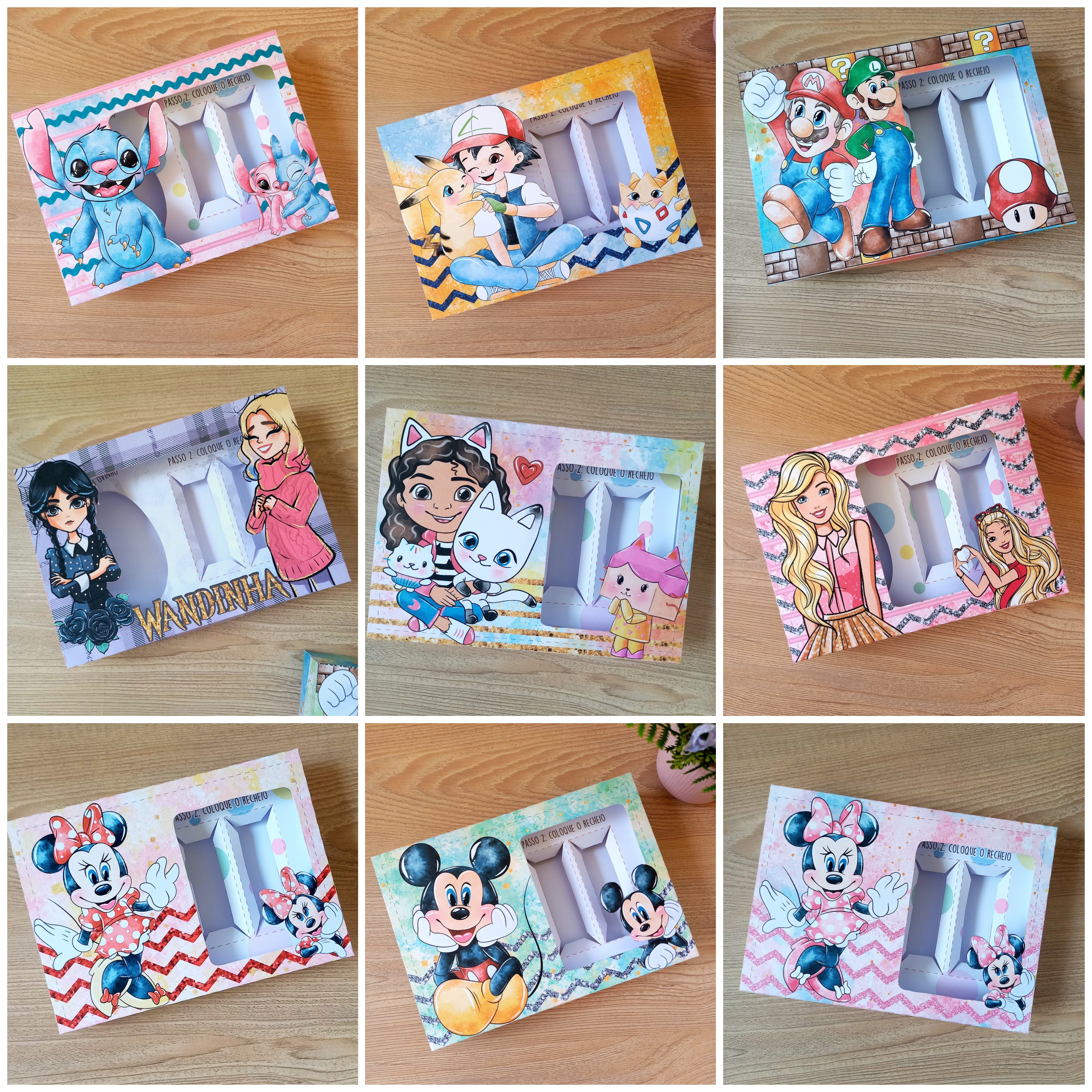 0 - Código 866 - 19 Temas Caixa Mini Confeiteiro