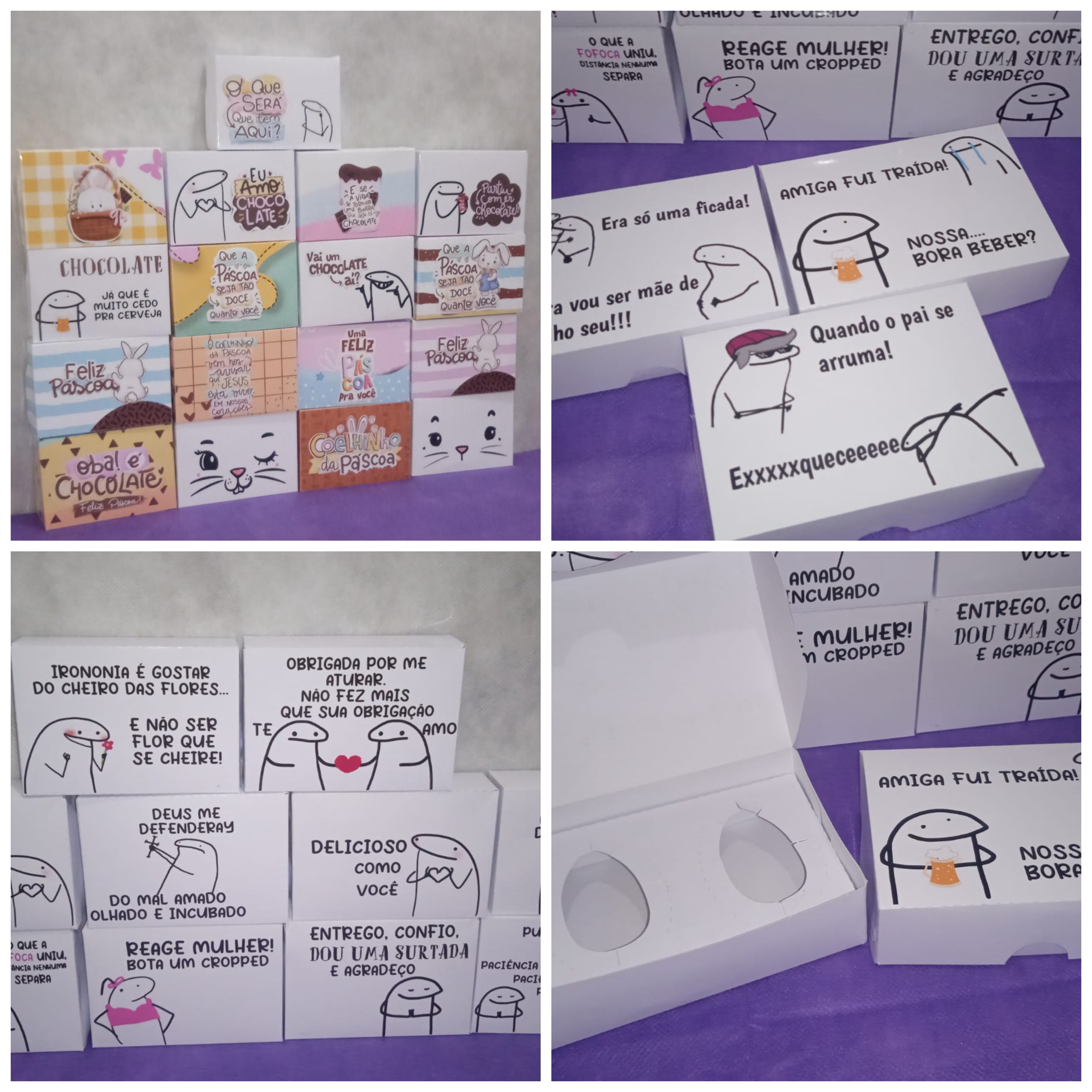 Código 834 - 30 Caixas Páscoa e Flork