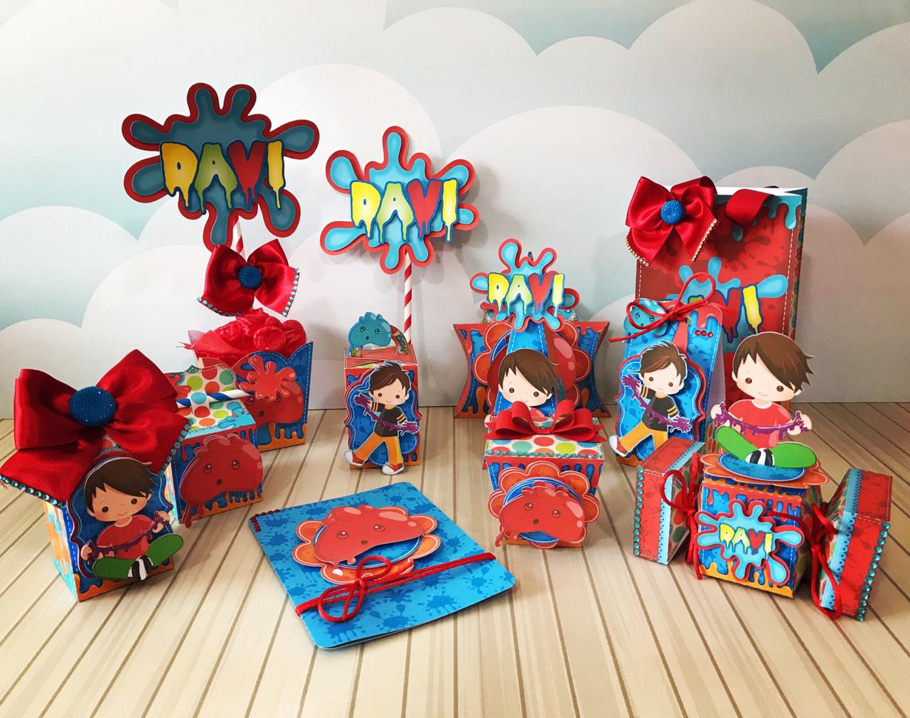 Código 927 - Kit Festa Slime Menino