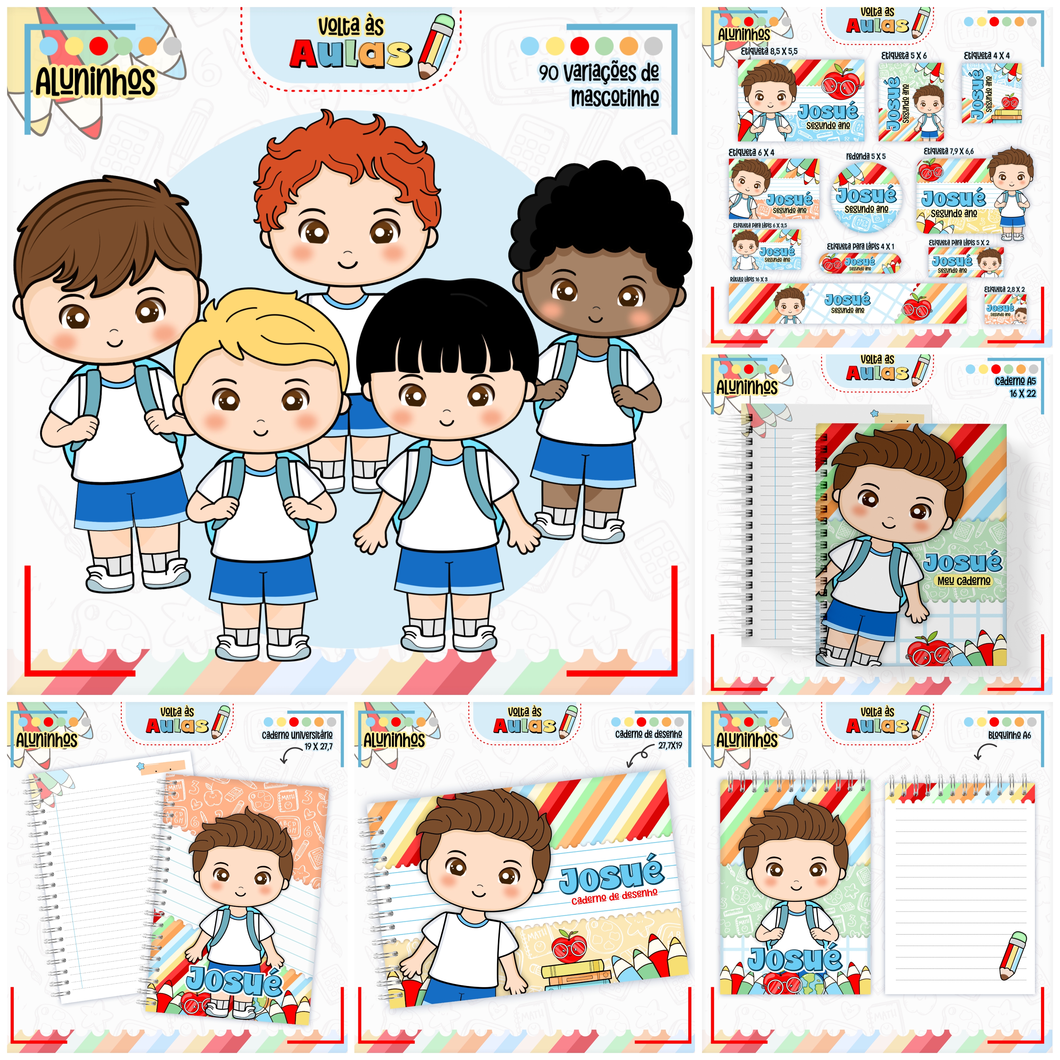 Código 1057 - Combo Voltas às Aulas Aluninhos