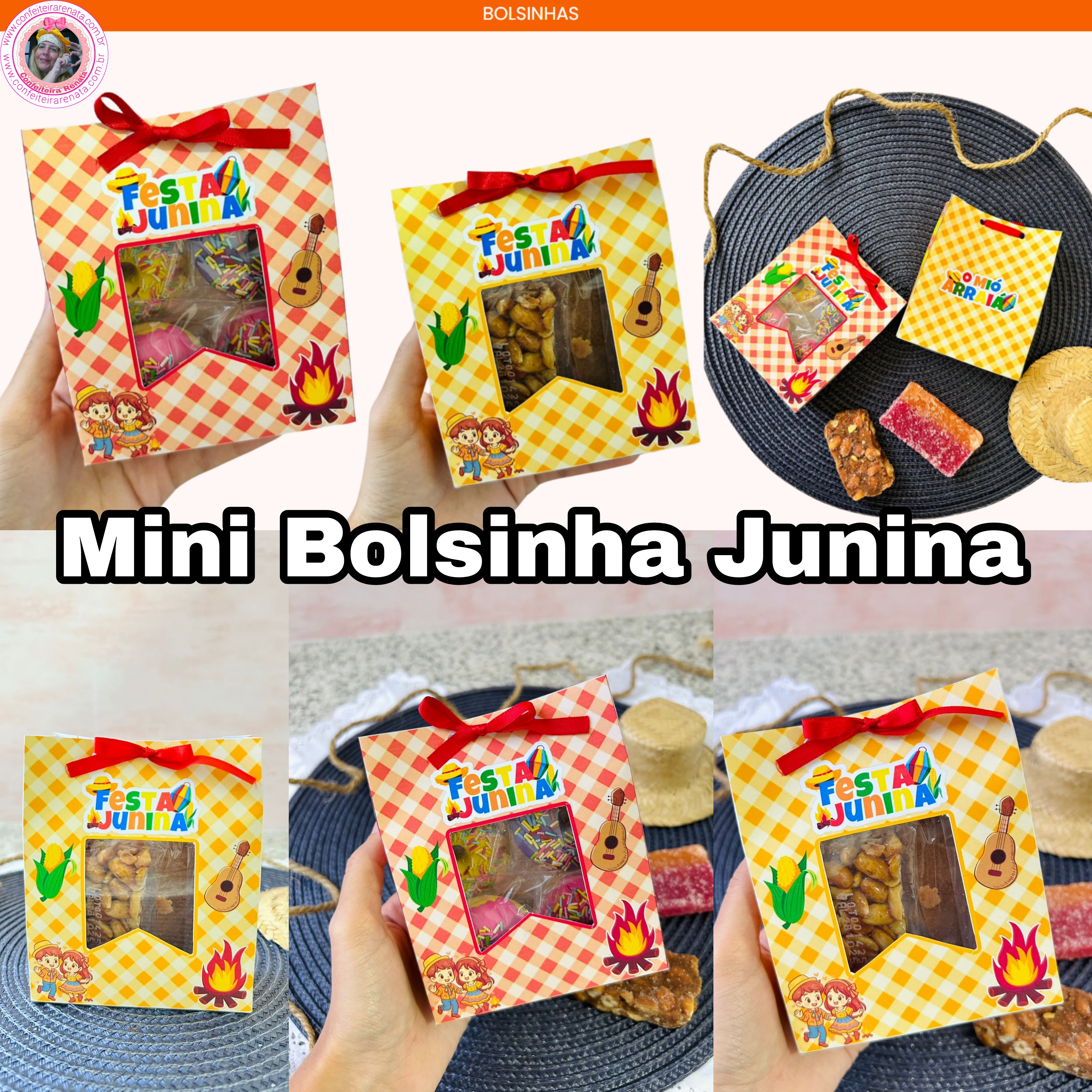 Código 1262 - Kit Mini Bolsinha Junina