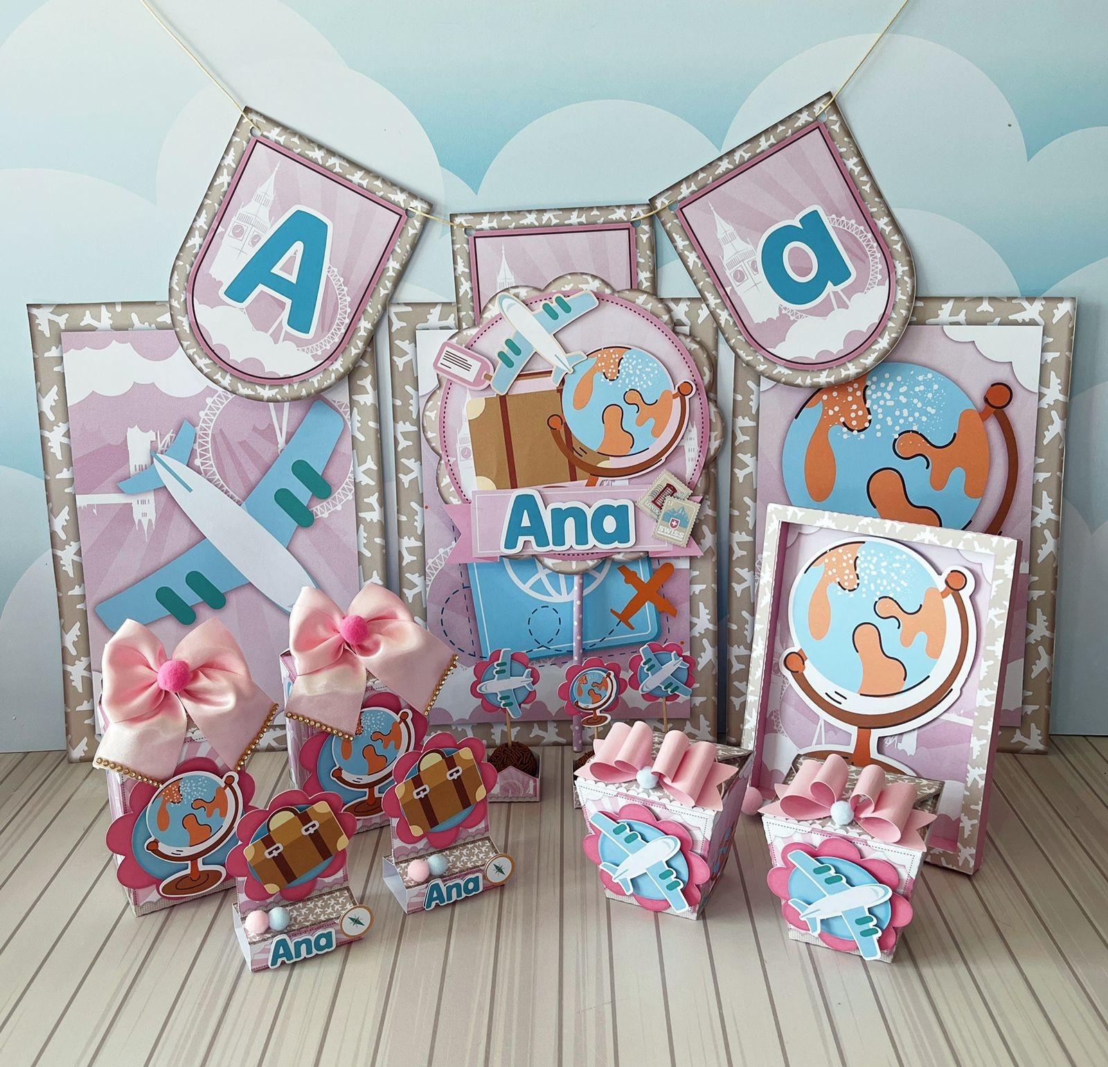 Código 1277 - Kit Festa Volta ao Mundo Menina