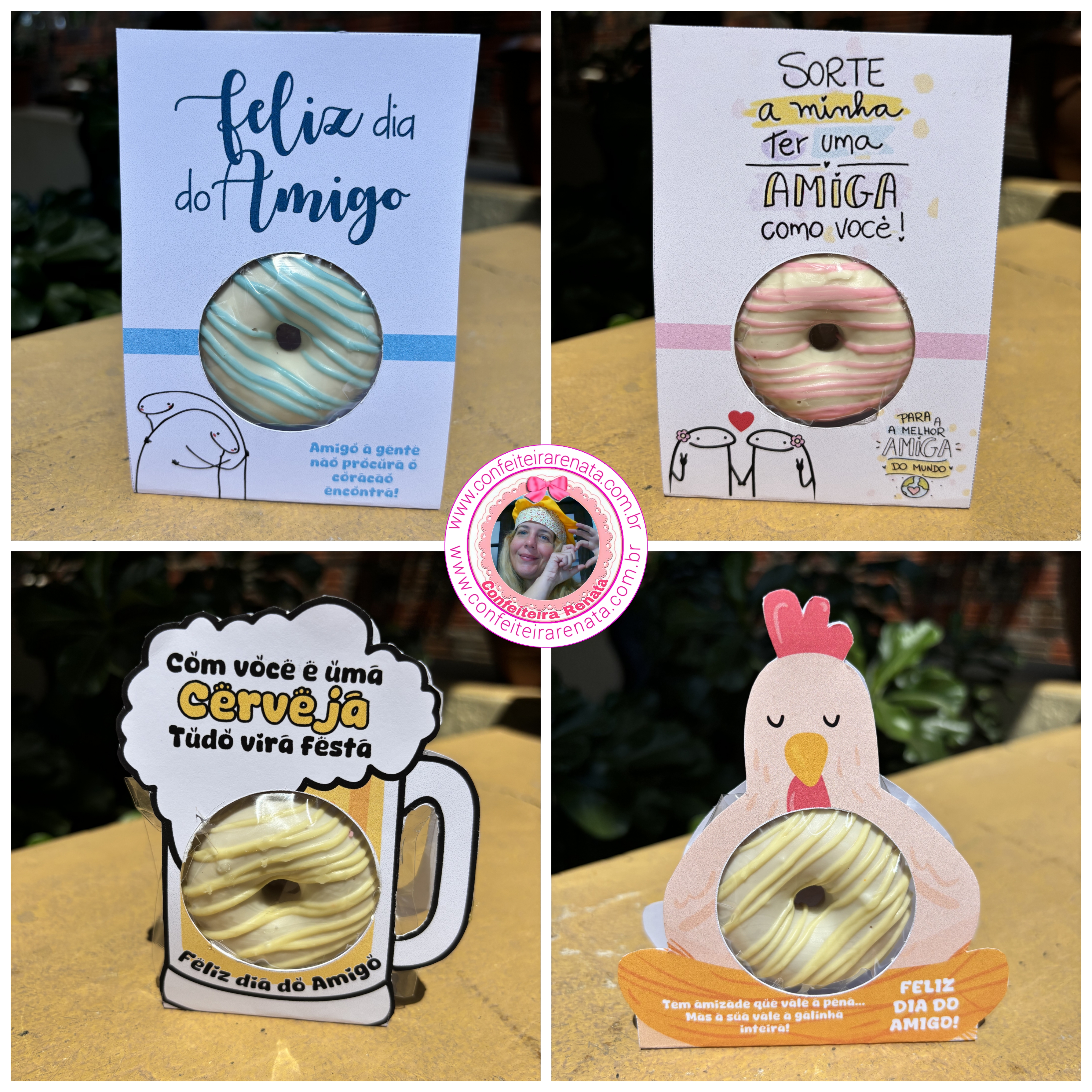 Código 1327 - Porta Donuts Dia dos Amigos