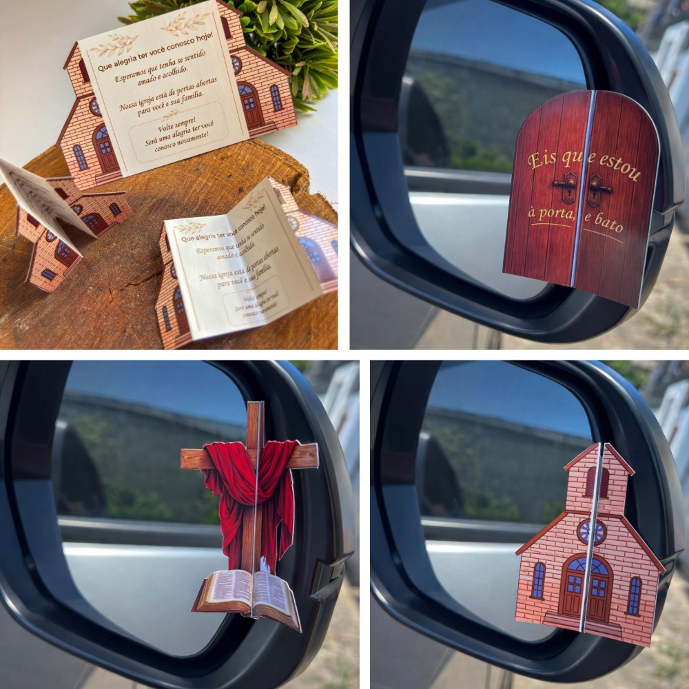 Cartão para Retrovisor Cristão Cartão de Visita Cristão Arquivo Digital em PNG e&nbsp;PDF